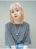【GEEKS渋谷】抜きっぱなしブロンド/春カラー/ハイトーンウルフ