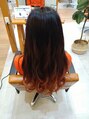 アグ ヘアー ノース むつ緑ヶ丘店(Agu hair north) グラデーションカラー♪♪オレンジ