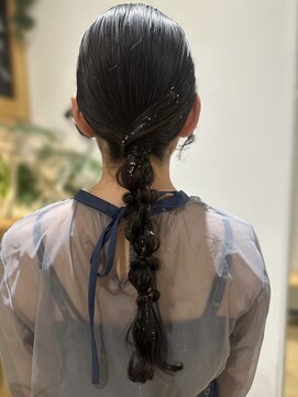 バイオレットジェム(Violet`jem) 結婚式ヘアセットゆるふわヘアアレンジお呼ばれヘア KA-76