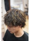 外国人風マッシュウルフ