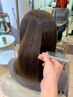 髪質改善プラチナ矯正ストレート、酸熱トリートメント、シルキーカット