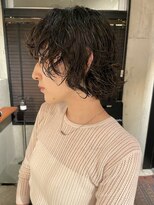 エニイ(ANY)&nbsp;デザインカラー/オリーブベージュ/ウエットヘア【千葉／パーマ】