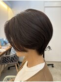 くびれショートナチュラルショート似合わせ顔まわりカット
