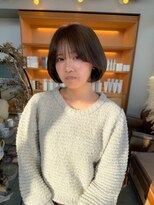 ユラギフロムユイマァル 水島店(YURAGI from YUIMARL)&nbsp;タンバルモリ30代40代50代大人ボブ柔らかオリーブベージュ