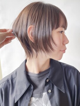 モリオフロムロンドン 原宿本店(morio from London) 【morio 原宿】顔周りレイヤー　ショートウルフ