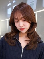 ロック(rock)&nbsp;レイヤー/ブラウンカラー/顔まわりレイヤー