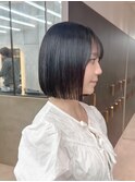 黒髪可愛いボブ