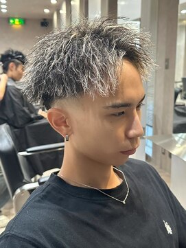 エルマーク 京都駅前(L-MARK) ハイライト/アップバング/フェード/men's/メンズ