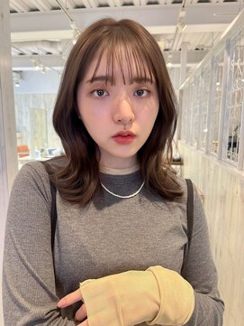 レイラバイアフロート 吉祥寺(Lila by afloat) くびれヘア/フルバング/ブラウンベージュ