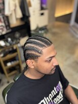 フランクスバーバーリザーブ 人形町店(FRANK’S BARBER RESERVE)&nbsp;ストレートコーンロウ　８本