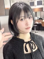 ビューエヒメ(VIEW EHIME)&nbsp;小顔黒髪レイヤーカット×アッシュカラー20代30代40代