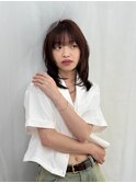 ふわっと動く顔まわりレイヤーウルフ