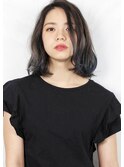 ☆グレージュ ＆ 毛束感 ☆ひし形シルエット切りっぱなしボブ ♪