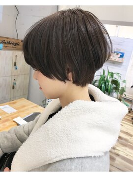 レンク(LENC) Coast.マッシュショート×グレージュ×大人かわいい