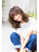 タイズ(ties)&nbsp;20代30代 スタイリングが簡単 大人かわいいルーズベージュ