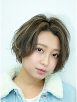 ヘアーメイクフィーカ(FIKA)&nbsp;【FIKA津田沼】ハンサムショートボブ/ショート/前髪なし/クール