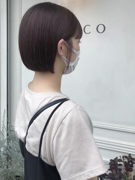 マルコ(marco) ピンクカラー×ミニボブ