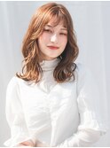 くびれスタイル　韓国風　ウェーブ　巻き髪　髪質改善