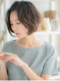 アシンメトリーくすみカラーくせ毛風大人ボブc4上尾20代30代40代