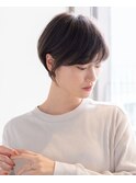 耳掛け◎マニッシュショート/ ショートボブ/20代/30代/40代