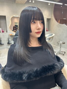 グロー 大宮(GLROW) イ　ドゥナ　韓国　ダークグレージュ　顔周り　haruhi