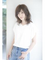 アフロディーテ 銀座(APHRODITE GINZA)&nbsp;黒髪/グレーベージュ/レイヤーロング/前髪パーマ/銀座