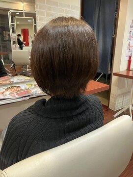 ヘアースペースブルーム プリュス 石橋店(HAIR SPACE BLOOM plus) 【石橋/ショート】髪質改善　白髪ぼかしハイライト、ヘアカラー
