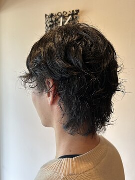 ヘアー ラグ(Hair rug) ミディアムウルフパーマミックス