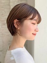ノイカーム(noi Calm)&nbsp;顔周りレイヤーカットくびれヘアミルクティーベージュカラー