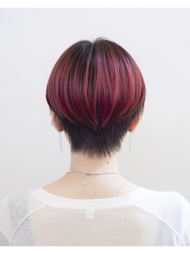 ルプラ ガーデン(le-pla garden) マッシュショート#レッド#ベージュ#ケアブリーチ#ダブルカラー