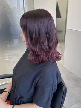 ゴウトゥデイシェアサロン 町田店(GO TODAY SHAiRE SALON) 発色可愛いローズピンクカラー♪