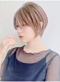 say.田代ショートボブ黒髪ボブウルフネビージュ小顔ワンレン韓国