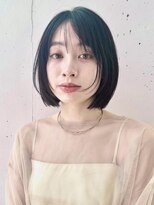 ヘアラウンジ ビーチ 青山 外苑前(hair lounge BEACH) ぷつっとボブ顔まわりレイヤーシースルーバング