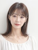 ルミヘアー 県庁藤江店(Lumi hair)&nbsp;《Lumi hair》外ハネミディアム/ブラウンカラー白髪染め