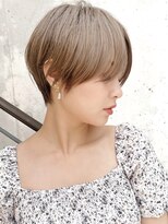 セイドット フクオカ(Say.FUKUOKA)&nbsp;【Say.福岡】ハンサムショート×前髪長め×ミルクティーベージュ