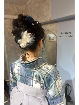 サーディースリーエーカーズヘアスタジオ(33Acers Hair Studio) ルーズお団子