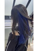 10・20代×さりげなくだせるイヤリングカラー×インナー×ブルー