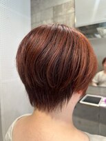 ヘアーアンドメイク ファット(Hair&Make PHAT)&nbsp;30代40代大人可愛い奥行きショート＊アプリコットオレンジ