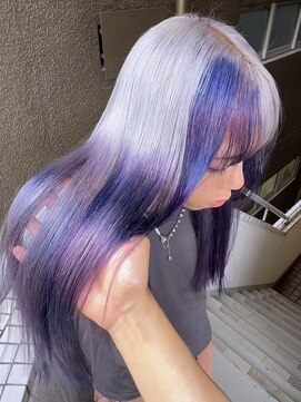 イエナ 渋谷(IENA) デザインカラーケアブリーチダブルカラーパープルラベンダー