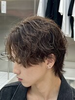 フィフス 渋谷(fifth)&nbsp;渋谷シャドウパーマフェザーパーマ波巻きパーマメンズミディアム