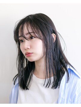 エルレ(Elure) 髪質改善ストレート#ブリーチなしカラー#透明感#ミディアムヘア