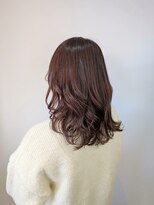 アヤラ オーガニックアンドスパ 東船橋店(AYALA) 【佐藤哲朗】ミディアムレイヤー/ピンクブラウン/艶感カラー