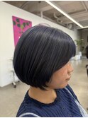 色落ちも可愛い！ネイビーブルー！