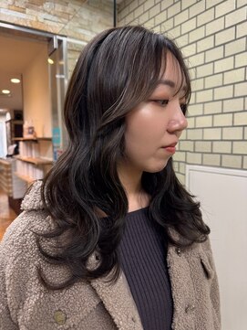 ファブ 千葉店(FaB) 【ブリーチなしワンカラー×オリーブブラウン】