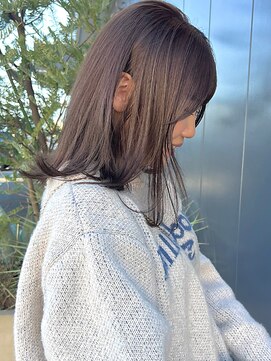 エムサロン(emu salon) 透明感ショコラベージュ/レイヤーカット/艶髪