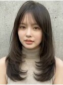 バタフライカット黒髪ワンホンレイヤーロングA9北浦和20代30代