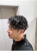 ツイストスパイラルパーマ　ハイライト　メンズサロン　