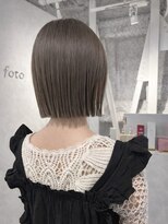 フォト 新宿三丁目(foto) 小顔黒髪オリーブグレーココアベージュボブ髪質改善ブリーチ新宿