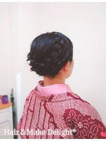 ヘアーアンドメイク ディライト(Hair&Make Delight)&nbsp;編み込みアレンジ