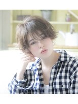 ロンド ストラーダ 心斎橋(Lond strada)&nbsp;【津賀　涼】ショートグレージュカラーボブウルフココアベージュ